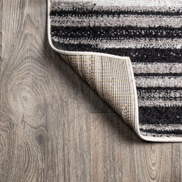 Linear Modern Half-stripe Area Rug